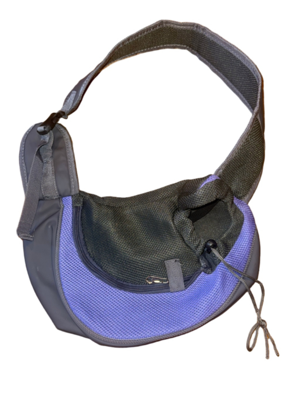 Pet Sling Carrier One Size Purple and Grey